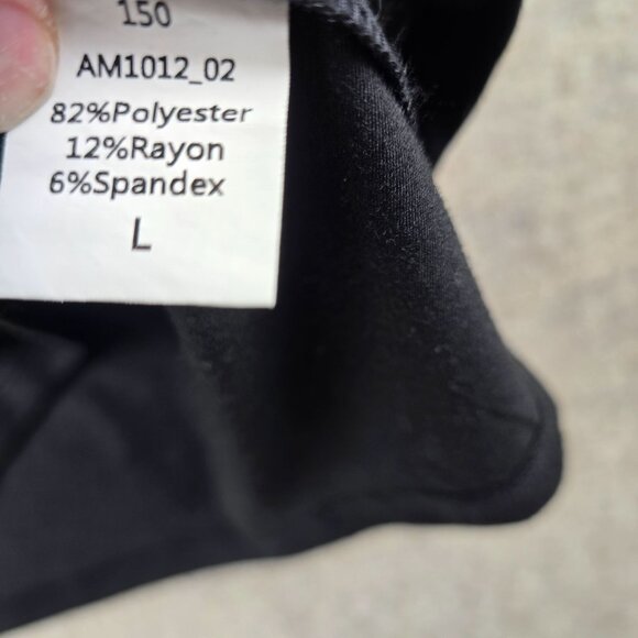 Automet Womens Black Short Sleeve Crewneck Tee Size L Soft & Stretchy Fabric - Picture 4 of 7